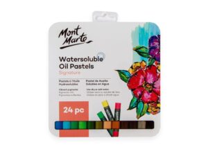 Pastel ulei în cutie metalică Mont Marte 24 buc/set