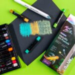 Pastel ulei metalizat Mont Marte 12 buc/set - imagine 3