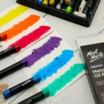 Pastel ulei metalizat Mont Marte 12 buc/set - imagine 5