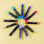 Pastel ulei metalizat Mont Marte 12 buc/set - imagine 6