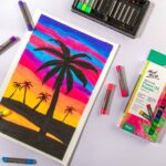 Pastel ulei solubil fluoro Mont Marte 12 buc/set - imagine 8