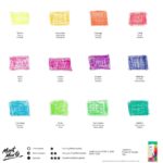 Pastel ulei solubil fluoro Mont Marte 12 buc/set - imagine 9