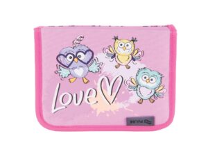 Penar neechipat Pulse, 1 fermoar,2 clapete, Owl Love