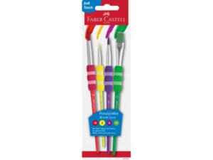 Pensule Soft Touch Faber-Castell 4 buc/set