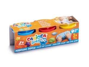 Plastilină Baby Dough Carioca 3x75 g/cutie