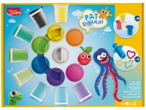 Plastilină Pat'Dough Maxi Set 20 culori + 12 accesorii