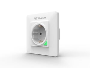 Priză de perete WiFi Tellur Smart, 3000W, 16A, alb