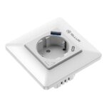 Priză de perete WiFi Tellur Smart, 3600W, 16A, PD20W, USB 18W, monitorizare consum, alb