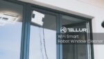 Robot curățare geamuri WiFi Tellur Smart, RWC02, 72W, două rezervoare apă, anti cădere, alb