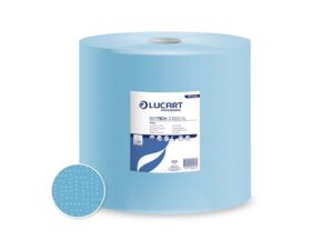 Rolă hârtie industrială Lucart SKYTECH 3.1000 XL, 3 str, albastră, 360 m/rolă