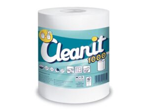 Rolă prosop Cleanit 1000, 2 str, albă, 147 m/rolă