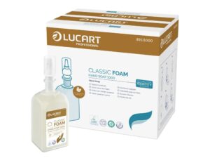 Săpun spumă alb, aromă migdale, Lucart 1000 ml