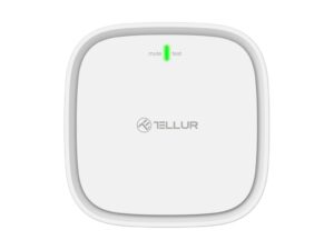 Senzor de gaz WiFi Tellur Smart, DC12V 1A, Alb