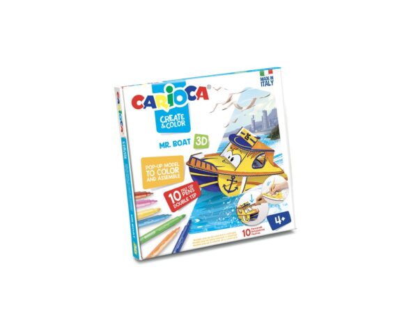 Set creativ Create & Color Carioca Mr. Boat 3D