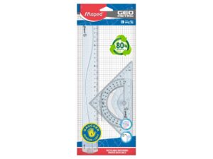 Set geometrie Maped Geometric 3 piese/30 cm pentru stângaci