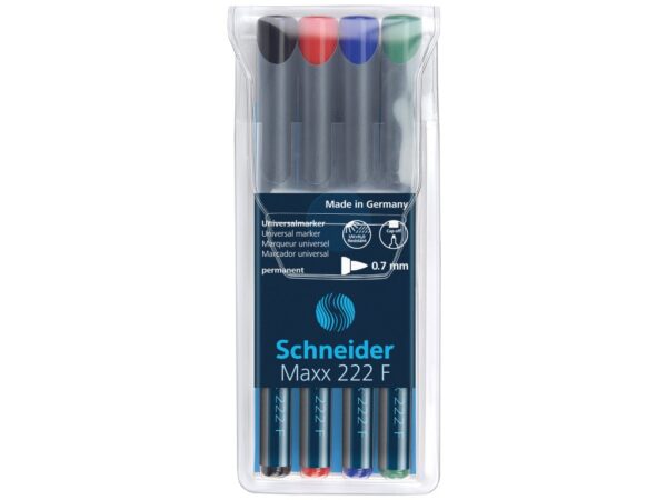 Marker OHP permanent Schneider 222 0.7 mm 4/set