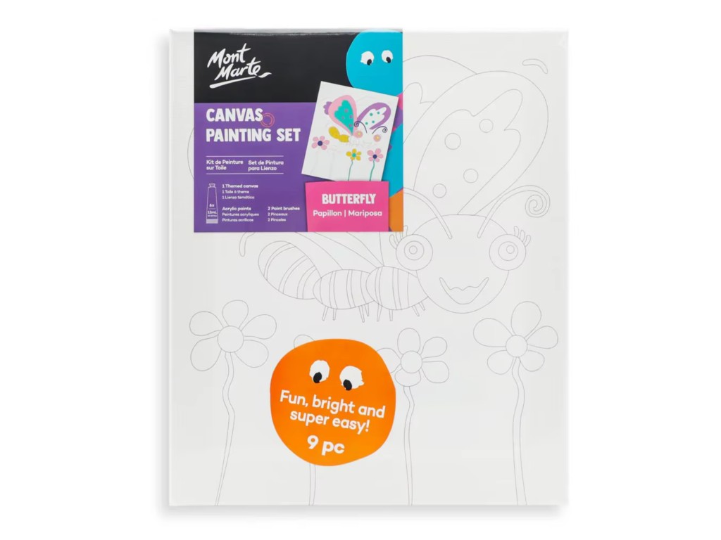 set-pictura-copii-mont-marte-fluture Set pictură copii Mont Marte Fluture - imagine 1