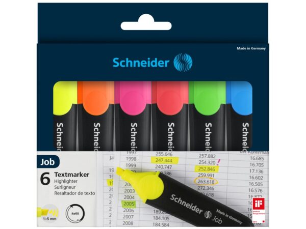 Set Textmarker Schneider Job 6 culori
