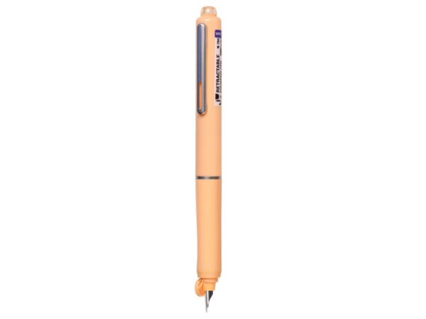 Stilou reatractabil Writech corp portocaliu + 5 patroane cu cerneală albastru