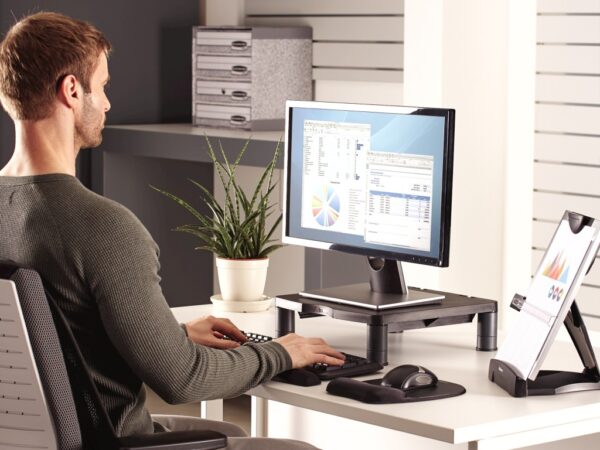 Suport ergonomic pentru monitor standard Fellowes