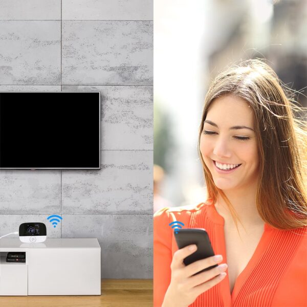 Termostat de ambient WiFi Tellur Smart, TSH02, Negru