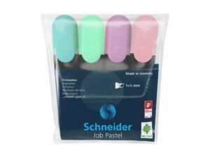 Textmarker Schneider Job Pastel 4/set