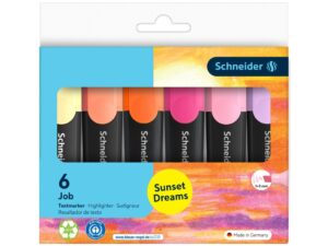 Textmarker Schneider Job Sunset Dreams 6 culori/set