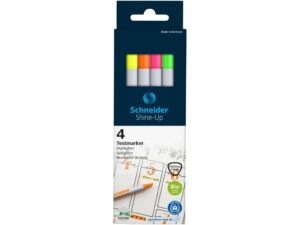 Textmarker Schneider Shine-Up 4 buc/set