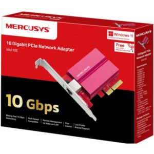 10 Gigabit PCIe Network Adapter SPEED: 10 Gbps SPEC: 1×RJ45 - MA510E