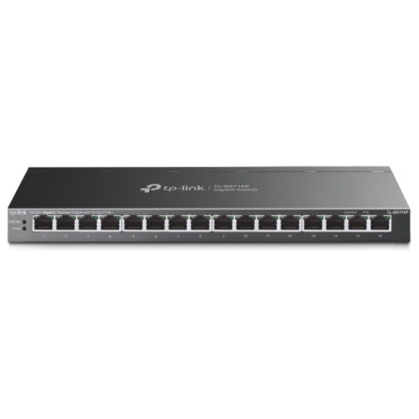 Switch TP-Link TL-SG116, 16 porturi Gigabit, POE, iNTERFATA: 16 - TL-SG116P