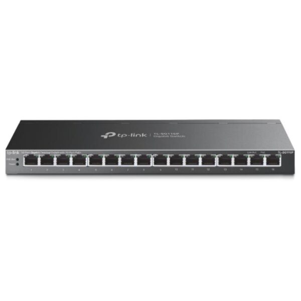 Switch TP-Link TL-SG116, 16 porturi Gigabit, POE, iNTERFATA: 16 - TL-SG116P