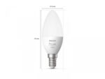 2 Becuri LED inteligente Philips Hue B39, Bluetooth, E14, 5.5W (40W) - 000008719514320628