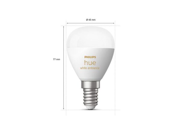 2 Becuri LED inteligente Philips Hue P45, Bluetooth - 000008719514491168