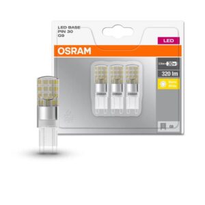3 Becuri LED Osram Base PIN, G9, 2.6W (30W), 320 lm - 000004058075450073