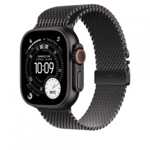 49mm Black Titanium Milanese Loop - Small - MGHR4ZM/A