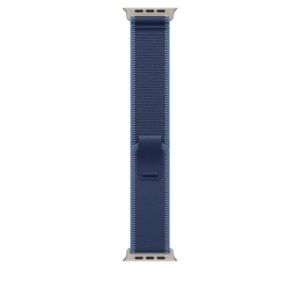 49mm Blue/Bright Blue Trail Loop - M/L - Natural Titanium Finish - MFT74ZM/A