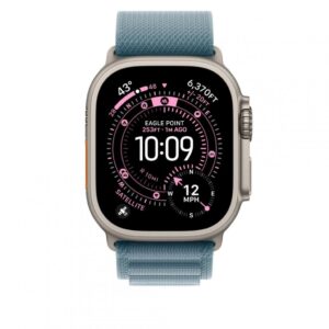 49mm Light Blue Alpine Loop - Small - Natural Titanium Finish - MFTH4ZM/A