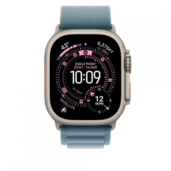 49mm Light Blue Alpine Loop - Small - Natural Titanium Finish - MFTH4ZM/A
