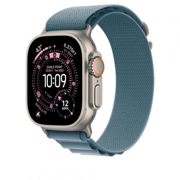 49mm Light Blue Alpine Loop - Small - Natural Titanium Finish - MFTH4ZM/A
