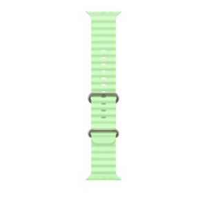 49mm Neon Green Ocean Band - Natural Titanium Finish - MGCF4ZM/A