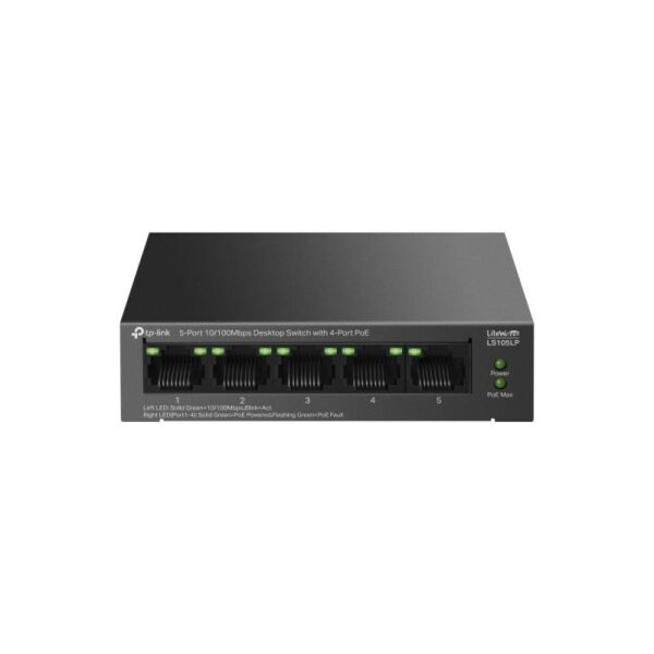 TP-Link LS105LP Switch 5 porturi 10/100Mbps, 4 Porturi POE