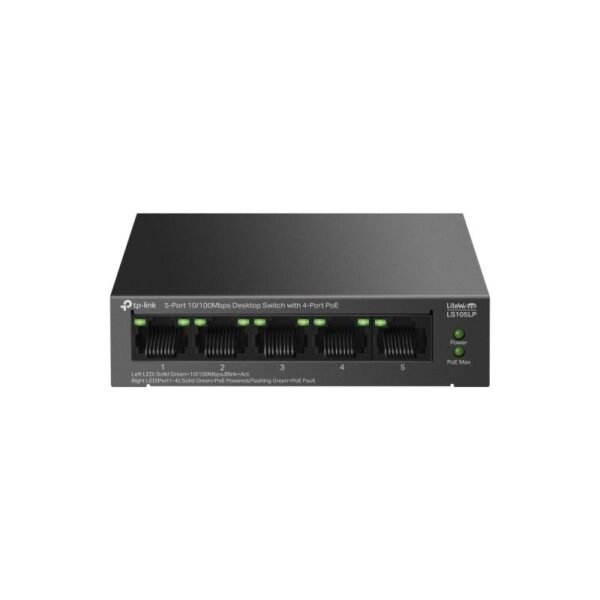 TP-Link LS105LP Switch 5 porturi 10/100Mbps, 4 Porturi POE