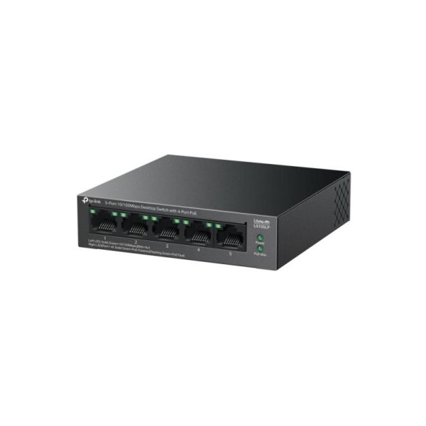 TP-Link LS105LP Switch 5 porturi 10/100Mbps, 4 Porturi POE