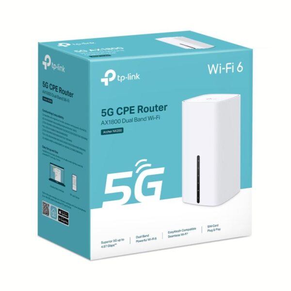 5G AX1800 Wireless Dual Band Gigabit Router Build-In 5G - ARCHER NX200
