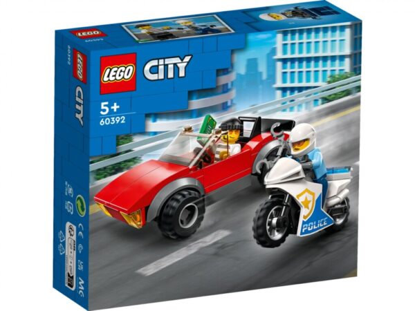 60392 Polițist pe motocicletă în urmărirea unei mașini - LEGO60392