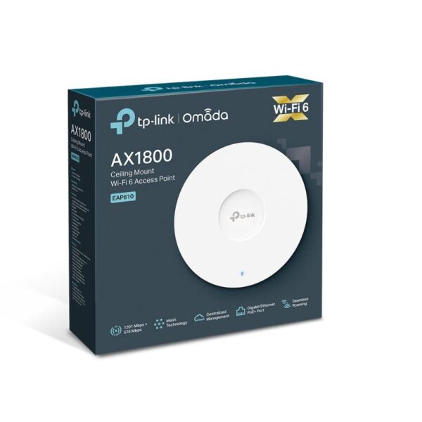 Access point TP-LINK EAP610, AX1800, Dual-Band, WiFi 6