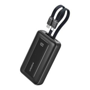 Acumulator extern Anker 10000 mAh 35W cu 2 cabluri - A1680H12