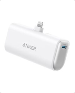 Acumulator extern Anker 621 5000 mAh 12W conector Ligthning alb - A1645G21