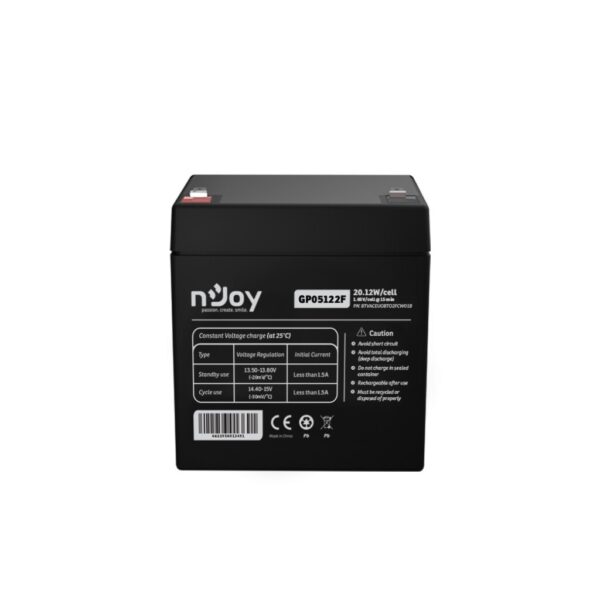 Acumulator nJoy GP05122F 12V 23.51W/cell Battery Model GP07122F Voltage - BTVACEUOBTO2FCW01B