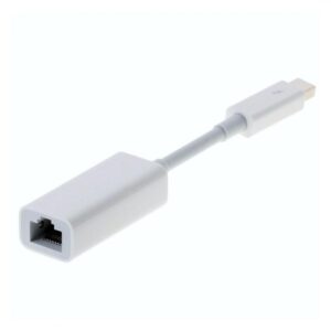 Adaptor Apple MD463ZM/A, Thunderbolt to Gigabit Ethernet, alb